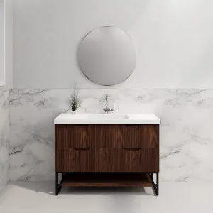 Riva Bali Brown Oak 1200mm Single Bowl Floor Standing Vanity by Riva, a Vanities for sale on Style Sourcebook