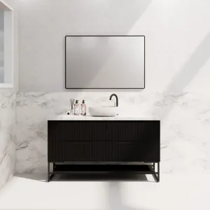 Riva Bali Matte Black 1500mm Single Bowl Floor Standing Vanity by Riva, a Vanities for sale on Style Sourcebook