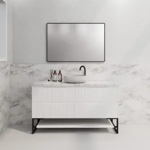 Riva Bali Matte White 1500mm Single Bowl Floor Standing Vanity by Riva, a Vanities for sale on Style Sourcebook