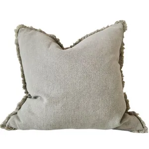 Champêtre Heavy Weight French Linen Cushion 55cm Square - Matcha Green by Macey & Moore, a Cushions, Decorative Pillows for sale on Style Sourcebook