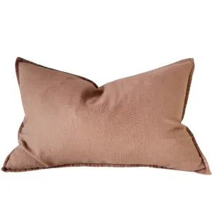 Millard Linen Cotton Cushion 40x60cm Lumbar - Nimes Nutmeg by Macey & Moore, a Cushions, Decorative Pillows for sale on Style Sourcebook