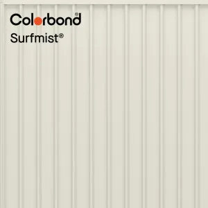 Surfmist® (Classic Finish - Fencing Range) by COLORBOND® steel, a Steel Fencing for sale on Style Sourcebook