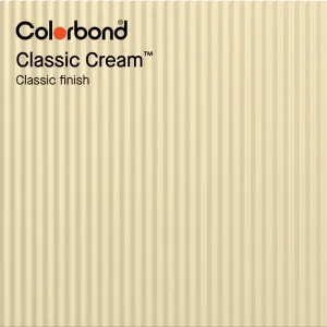 Classic Cream™ (Classic Finish - Corrugated Profile) by COLORBOND® steel, a Steel Roofing for sale on Style Sourcebook