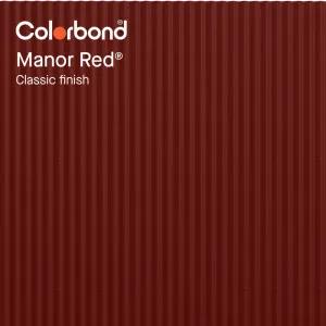 Manor Red® (Classic Finish - Corrugated Profile) by COLORBOND® steel, a Steel Roofing for sale on Style Sourcebook