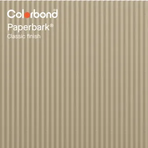 Paperbark® (Classic Finish - Corrugated Profile) by COLORBOND® steel, a Steel Roofing for sale on Style Sourcebook