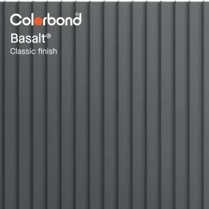 Basalt® (Classic Finish - Standing Seam Profile) by COLORBOND® steel, a Steel Cladding for sale on Style Sourcebook