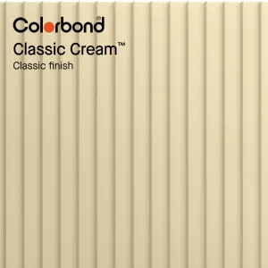 Classic Cream™ (Classic Finish - Standing Seam Profile) by COLORBOND® steel, a Steel Cladding for sale on Style Sourcebook