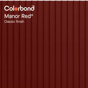 Manor Red® (Classic Finish - Standing Seam Profile) by COLORBOND® steel, a Steel Cladding for sale on Style Sourcebook