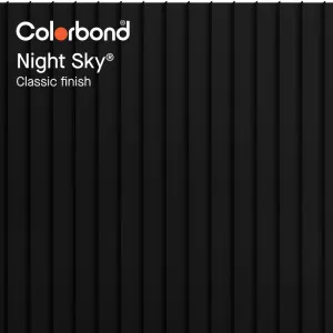 Night Sky® (Classic Finish - Standing Seam Profile) by COLORBOND® steel, a Steel Cladding for sale on Style Sourcebook