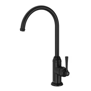 Phoenix Cromford Side Lever Sink Mixer Matte Black by PHOENIX, a Bathroom Taps & Mixers for sale on Style Sourcebook