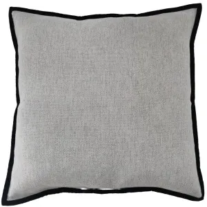 Maya 55cm Square - Light Grey | Black Border by Macey & Moore, a Quilts & Bedspreads for sale on Style Sourcebook