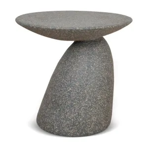 Boris 42cm Fibre Glass Side Table - Charcoal Latte by Interior Secrets - AfterPay Available by Interior Secrets, a Side Table for sale on Style Sourcebook