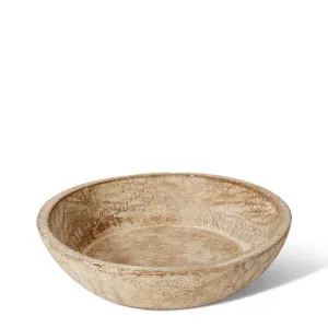 Bharat Wooden Bowl - 38 x 38 x 10cm by Elme Living, a Decorative Plates & Bowls for sale on Style Sourcebook