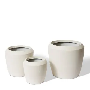 Malik Planter Set of 3 - 34 x 34 x 31cm by Elme Living, a Baskets, Pots & Window Boxes for sale on Style Sourcebook