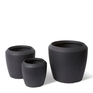 Malik Planter Set of 3 - 34 x 34 x 31cm by Elme Living, a Baskets, Pots & Window Boxes for sale on Style Sourcebook