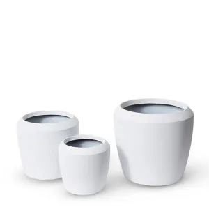 Malik Planter Set of 3 - 34 x 34 x 31cm by Elme Living, a Baskets, Pots & Window Boxes for sale on Style Sourcebook