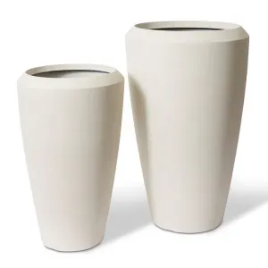 Malik Tall Planter Set of 2 - 48 x 48 x 70cm by Elme Living, a Baskets, Pots & Window Boxes for sale on Style Sourcebook