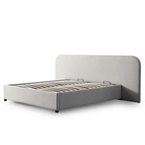 Greta King Sized Bed Frame - Clay Grey with storage by Interior Secrets - AfterPay Available by Interior Secrets, a Beds & Bed Frames for sale on Style Sourcebook