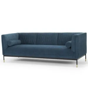 Ex Display - Janie 3 Seater Fabric Sofa - Dusty Blue by Interior Secrets - AfterPay Available by Interior Secrets, a Sofas for sale on Style Sourcebook