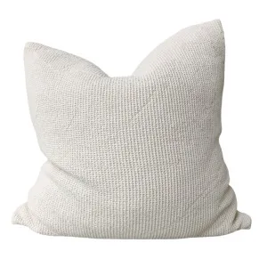 Amiens Linen Cotton Waffle Texture Cushion 55cm Square - Off White by Macey & Moore, a Cushions, Decorative Pillows for sale on Style Sourcebook