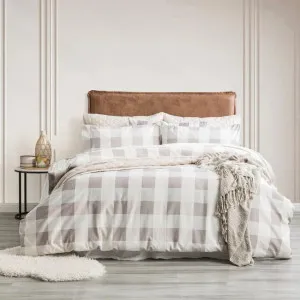 Park Avenue Buffalo Checks Egyptian Cotton Flannelette Quilt Cover Set by null, a Quilt Covers for sale on Style Sourcebook