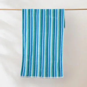 Canningvale Sorrentina Beach Towel - Blue, Velour by Canningvale, a Outdoor Accessories for sale on Style Sourcebook