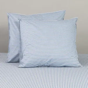 Canningvale Modella Stripe Pillowcase Pair - Blue, European, 100% Cotton by Canningvale, a Sheets for sale on Style Sourcebook