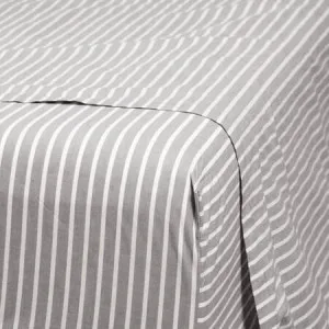 Canningvale Modella Stripe Sheet Set - White, Double, 100% Cotton by Canningvale, a Sheets for sale on Style Sourcebook