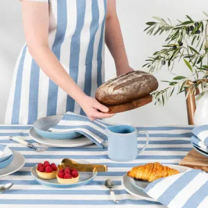 Canningvale Cucina Stripe Apron - White, 100% Cotton by Canningvale, a Sheets for sale on Style Sourcebook