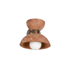 Nakaii Red Iron Clay Wall Light by Mullan, a Fixed Lights for sale on Style Sourcebook