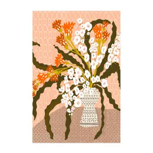 Floral Contemporary Still Life Peach Fuzz by Gioia Wall Art, a Prints for sale on Style Sourcebook