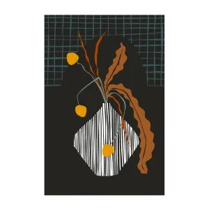 Midcentury Ikebana Dark by Gioia Wall Art, a Prints for sale on Style Sourcebook