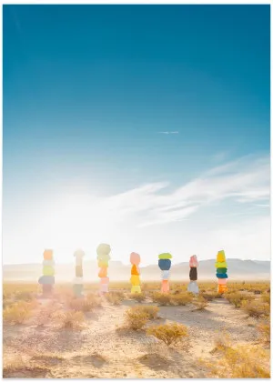 Seven Magic Mountains Sunrise , By Bethany Young by Gioia Wall Art, a Prints for sale on Style Sourcebook