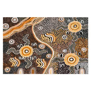 Summer time, Style B, Boho Earth Tones , By Tahni Derbin by Gioia Wall Art, a Aboriginal Art for sale on Style Sourcebook