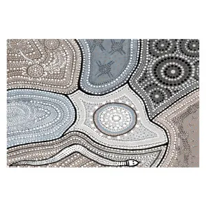 The Dreaming, Style E, Brown And Blue Tones by Gioia Wall Art, a Aboriginal Art for sale on Style Sourcebook