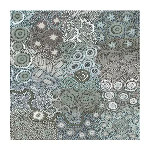 Women's Dancing Ceremony, Blue Tone , By Azeza Possum by Gioia Wall Art, a Aboriginal Art for sale on Style Sourcebook