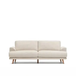 Karin 2 seater sofa in beige with solid beech wood legs, 210 cm by Kave Home, a Sofas for sale on Style Sourcebook