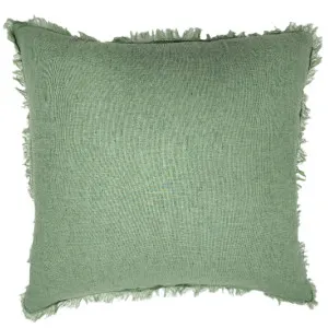 Noah Pure French Linen Cushion 55cm Square - Mint Green by Macey & Moore, a Cushions, Decorative Pillows for sale on Style Sourcebook