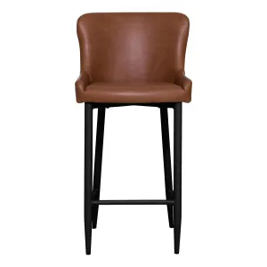 Ontario Bar Chair in PU Brown / Black by OzDesignFurniture, a Bar Stools for sale on Style Sourcebook