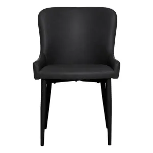 Ontario Dining Chair in PU Black / Black by OzDesignFurniture, a Dining Chairs for sale on Style Sourcebook