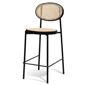 Ex Display - Lesley 65cm Natural Rattan Bar Stool - Black by Interior Secrets - AfterPay Available by Interior Secrets, a Bar Stools for sale on Style Sourcebook