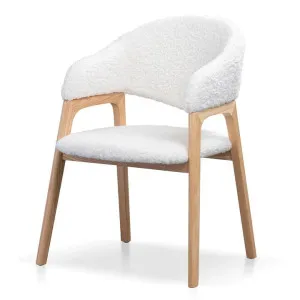 Ex Display - Odessa Dining Chair - White Synthetic Wool by Interior Secrets - AfterPay Available by Interior Secrets, a Dining Chairs for sale on Style Sourcebook