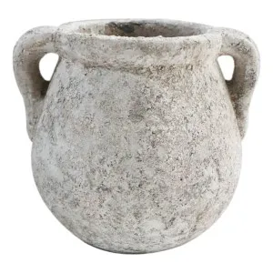 Pompei Urn 20x22.5cm in Rustic White by OzDesignFurniture, a Baskets, Pots & Window Boxes for sale on Style Sourcebook