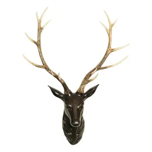 Samba Resin Deer 79 x 106cm in Black/Natural by OzDesignFurniture, a Prints for sale on Style Sourcebook