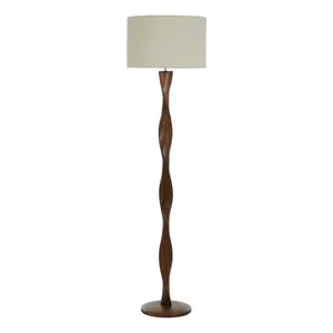 Priya Floor Lamp 40x150cm in Walnut by OZ Design, a Floor Lamps for sale on Style Sourcebook