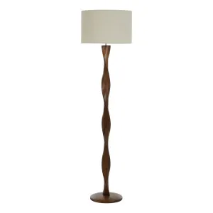 Priya Floor Lamp 40x150cm in Walnut by OzDesignFurniture, a Floor Lamps for sale on Style Sourcebook