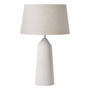 Wyoming Table Lamp 38x60cm in White by OzDesignFurniture, a Table & Bedside Lamps for sale on Style Sourcebook