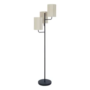 Tier Floor Lamp 48x165cm in Black / Natural by OzDesignFurniture, a Floor Lamps for sale on Style Sourcebook