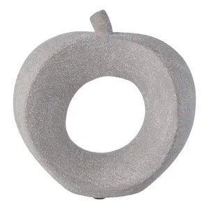 Apple Scuplture 18x18cm in Grey by OzDesignFurniture, a Statues & Ornaments for sale on Style Sourcebook