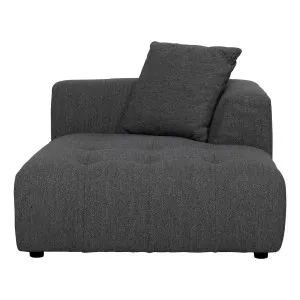 Rubin Sofa Chaise RHF in Het Charcoal by OzDesignFurniture, a Sofas for sale on Style Sourcebook